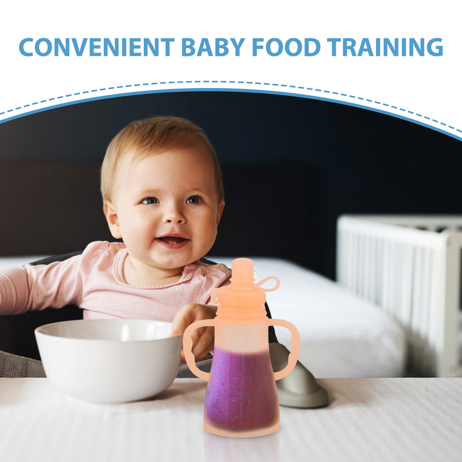 Silicone Reusable Baby Food Po - огляд і ціна Baby Food Yogurt