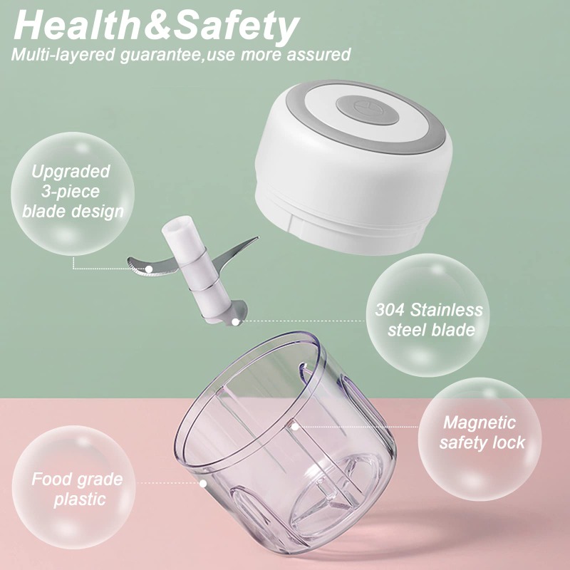 250ML Electric Garlic Grinder  - огляд і ціна Baby Food Blender