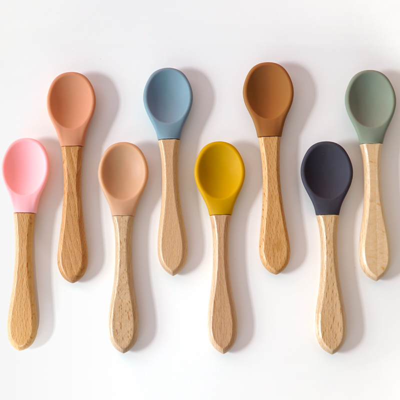Feeding Wooden Handle Silicone - огляд і ціна Baby Food Bites