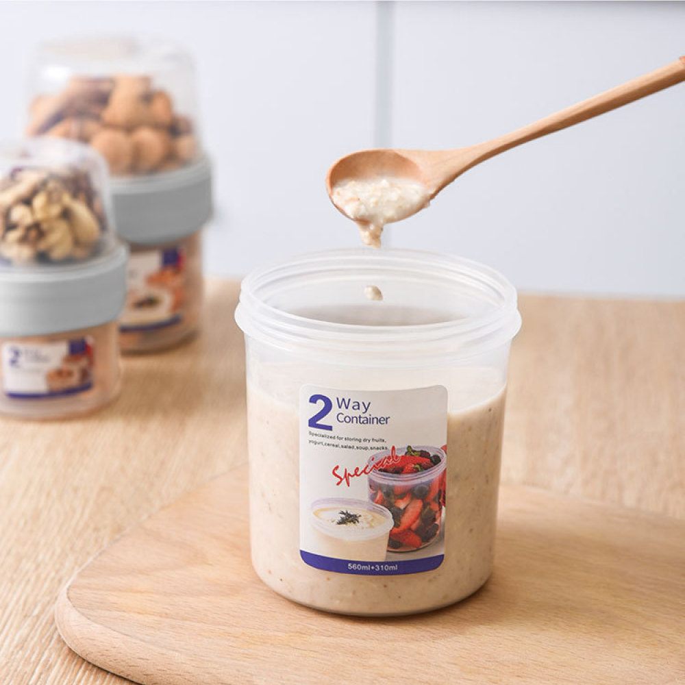 Double Layer Leakproof Food Ca - огляд і ціна Baby Food Yogurt